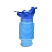 New Shrinkable Urinal,750ML Male Female Portable Mobile Toilet Potty Pee Urine Bottle,Reusable Emergency Urinal for Camping Car Travel Traffic Jam and Queuing