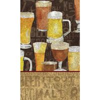 Guest Towel Size Napkin, 4.5"x8", Pack of 15, Brewsky Sports