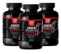 Energy Supplement - Muira PUAMA - Brain Booster Plus - 3 Bottles (270 Capsules)