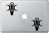 Goddess Crescent Moon ArcDecals78600632 Set Of Two (2x) , Decal , Sticker , Laptop , Ipad , Car , Truck