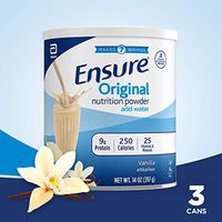 Ensure Original Nutrition Powder with 8g of Protein, Meal Replacement, Vanilla, 14 Oz(Pack of 3)