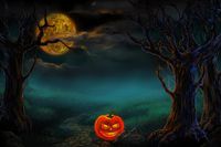 Iusun Halloween Backdrops, 1PC Halloween Backdrops Pumpkin Vinyl 5x3FT Lantern Background Photography Props For Studio Parties Photography Home Decor (B)