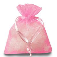 Pink Organza Bags | Quantity: 30 | Width: 3"