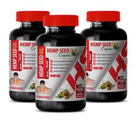 Mood Boosting Essential Oils - Organic Hemp Seed Oil for Pain - Organic Hemp Oil for Pain and Anxiety - 3 Bottles 360 Liquid Capsules