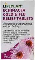 Lifeplan Echinacea - Cold & Flu Relief 140mg 60 Tablets