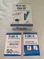 GET•WELL Fine 30g Universal Twist Lancets 100 Ct. - Made in Canada ! Unique Quad Bevel Tip Offers Quick Healing & Less Pain ! 100 Ct. Fora V10/D10/D20/V12/Premium V12 Blood Glucose Test Strips