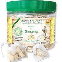 Ginseng from Wisconsin, Rare 4 Year-Old Roots. USA Premium Fresh Farmers Market Quality. Big Double-Sealed Artisan Product, Original Green Lid “You’ll Love it” Henry's Guarantee