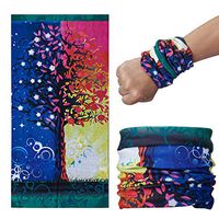 N-A IehauROR Summer Neck Gaiter Scarf,Sunscreen Breathable Bandana for Men&Women (Multi-colored07)