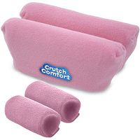Crutch Comfort Deluxe Soft Fleece & Foam Crutch Accessory Set (Pink)