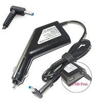 19.5V 3.33A 65W Blue Tip Car Adapter Charger for HP Laptop Envy4 Envy6 K001TX C8K20PA TPN-F112 F113 Pavilion 15 Series Stream 11 13 14, Envy Spectre x360 x2, Split X2 Chromebook Notebook