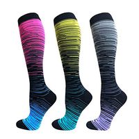 Compression Socks For Men & Women - 3/6 Pairs - Best Sports Socks for Running,Climbing,Sports,Flight Travel- 20-25mmHg