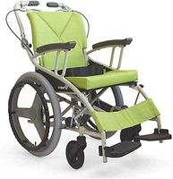 CHENJIU Transport Wheelchair - 18 inch Seat - Folding Transport Chair with Foot Rests - Foldable Wheel Chair for Travel and Storage