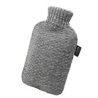 YUN Gray Knit Turtleneck Jacket Water Injection Hot Water Bottle Hand Warmer 2L