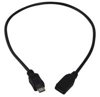YCS basics 1 Foot USB Micro Male to Female OTG Extension Cable