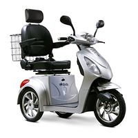 Ewheels 3-Wheel Scooter with Electromagnetic Brakes in Silver