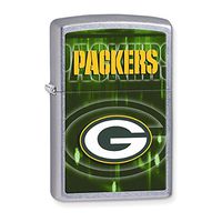 Zippo Green Bay Packers High Polish Chrome Lighter