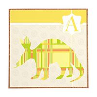 Deny Designs Jennifer Hill, Mister Aardvark, Framed Wall Art, Small, 12"x 12"