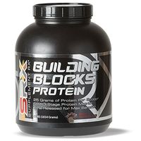 Supplement Rx (SRX) - Building Blocks Protein Rich Chocolate 4lbs, Whey Protein Concentrate, Whey Protein Isolate, Egg White Protein Powder, Weight Loss, Gluten Free, BCAA, L-Arginine, Protein Shake