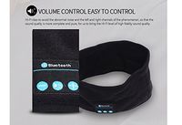 e-Joy BT_HEADBANDBLK Bluetooth Wireless Smart Beanie Musical Knit Headphone Speaker, Built-in Mic Compatible with iPhone Android Cell Phones