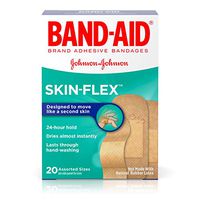 Band-Aid Brand Skin-Flex Adhesive Bandages for First Aid and Wound Care, Assorted, 20 ct