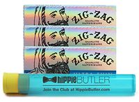 Zig Zag Ultra Thin 1 1/4 Rolling Papers (3 Packs) with Hippie Butler KewlTube