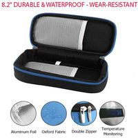 8.2" Durable, Waterproof and Wear-Resistant Insulin Pen Case Pouch Cooler Travel Diabetic Pocket Cooling Pack Protector Bag with Zipper, 6 Side Pockets Perfect for Traveling