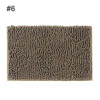 TbpersicwT Home bedroom carpet door mat, Solid Color Chenille Bedroom Kitchen Door Floor Mat Entrance Antislip Carpet Rug - 6#