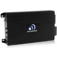 Massive Audio EX44 - Car Audio 800 Watt, 200w x 4 RMS, Nano Edge Series, 4 Channel Car Amplifier, Bass Boost