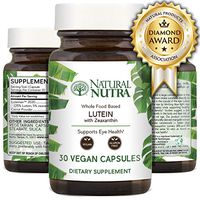 Natural Nutra Lutein and Zeaxanthin Eye and Vision Support Supplement - Macular Health Whole Food Formula - Gluten Free, Soy Free, Vegan and Vegetarian, Lutemax™ 2020 | 20mg - 30 Capsules