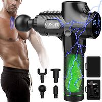 DavidCity Massager Gun Electric Portable Muscle Massager for Pain Relief Handheld Deep Tissue Percussion Muscle 20 Speeds Adjustable Black