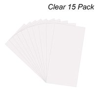15 Pack 6 Mil CLEAR Mylar Stencil Sheets, 12" x 24" Blank Stencils, Reusable Template Material, Make Your Own Stencil Compatible Vinyl Cutting Machine