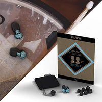 Isolate 2 high-tech certified aluminium earplugs for concerts, festivals, motorcycling, health & safety (Candy blue anodised aluminium).