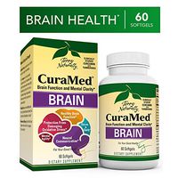 Terry Naturally Curamed Brain - 60 Softgels - BCM-95 Curcumin & Vitamin D3 Supplement, Supports Brain Health, Mental Clarity & Focus - Non-GMO, Gluten-Free - 30 Servings