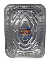 Durable Foil Rectangular Aluminum Roasting Pan with Label, 18" x 13-5/16" x 2-5/8" (Pack of 50)