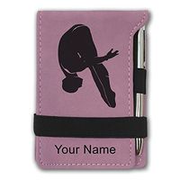 Mini Notepad, High Diver, Personalized Engraving Included (Pink)