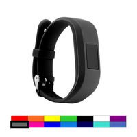 Dunfire Replacement Wristbands and Clip Cases for Garmin Vivofit 3 and Vivofit JR, Large Size and Small Size Bands, One Size Clip Case (1PC - Grey, Small for Kids)