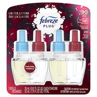Febreze Noticeable Fresh Twist Cranberry Dual Oil Refill Air Freshener (2 Count, 1.75 Oz), 0.11 Pound