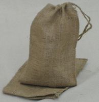 8" Wide X 12" Long Burlap Bags with Drawstring - 100 Pack