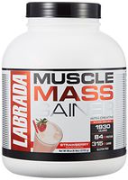 Labrada Nutrition Muscle Mass Gainer, Strawberry, 6 Pound