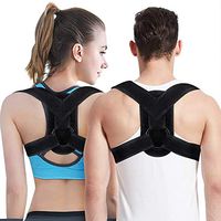Posture Corrector Spinal Support for Women and Men, Upper Back Straight and Clavicle Brace with Adjustable Straps for Back, Shoulder and Neck Pain Relief, Suit for Chest Circumference 35” - 48”