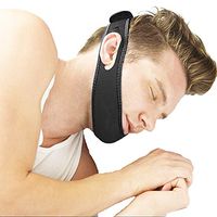 Debvil Adjustable Stop Snoring Chin Strap Stop Snoring Anti Snore Sleep Aid Device, Fully Adjustable Jaw Strap, Natural Comfort for CPAP, Instant Snore Relief (Black)