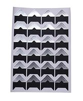 120pcs Self Adhesive Paper Photo Foto Corner Stickers for Scrapbooking, Personal Journal & Diary Adhesives (Silver)