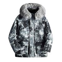 Alvinm Men's Jacket Winter Casual Camouflage Hooded Warm Cotton Thick Outwear