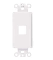 Tricom Quickport Decora Wall Plate Keystone Insert (10 Pack, 1 Port)