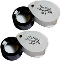 ToolUSA 10x Jeweler's Folding Eye Loupe: MG-10751-Z03 : (Pack of 2 Loupes)
