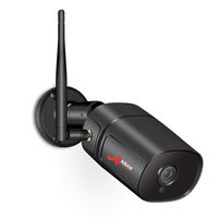 Outdoor WiFi Security Camera, 1080P Home Surveillance Camera ANRAN 2.0MP Wireless Bullet IP Camera with Free App,Two-Way Audio, Night Vision, Motion Detection, Max Support 128GB SD Card (Not Include)