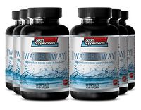 Natural Diuretic - Water Away Natural Diuretic Complex - Natural Supplements - 6 Bottles 360 Capsules