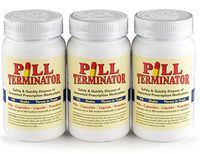 Pill Terminator - Safe Pill Disposal Container, Pack of 3