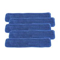 Aclean Microfiber Floor Mop Reusable Refill Pad 5 Pack 23.5 inches (Blue Loop Pad)