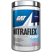 GAT Sport - NITRAFLEX Pump - Hyperemia & Strength, Intense Performance Gains, Mental Focus & Muscle Energy, Vascular Muscle Pumps, 20 Serving (Pink Lemonade)